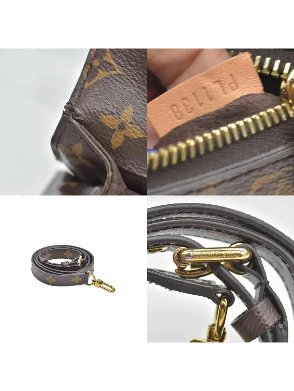 $2750 Louis Vuitton Monogram Pochette Metis PL1138
